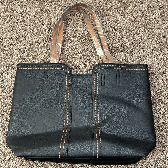 Montana West Black and Brown Shoulder Bag - Picture 4 of 14